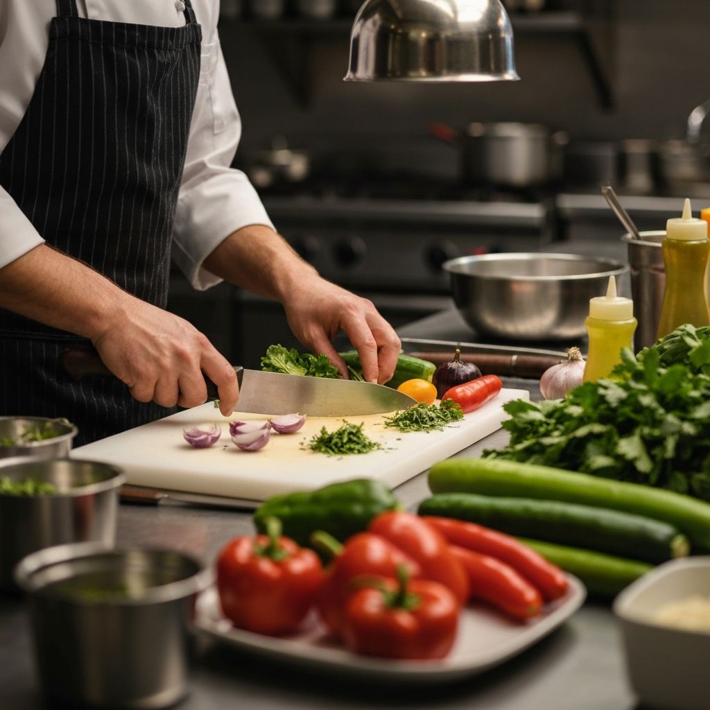 Comida en preparación